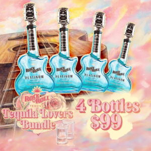 Rock N Roll Tequila Platinum 4 Bottle Bundle